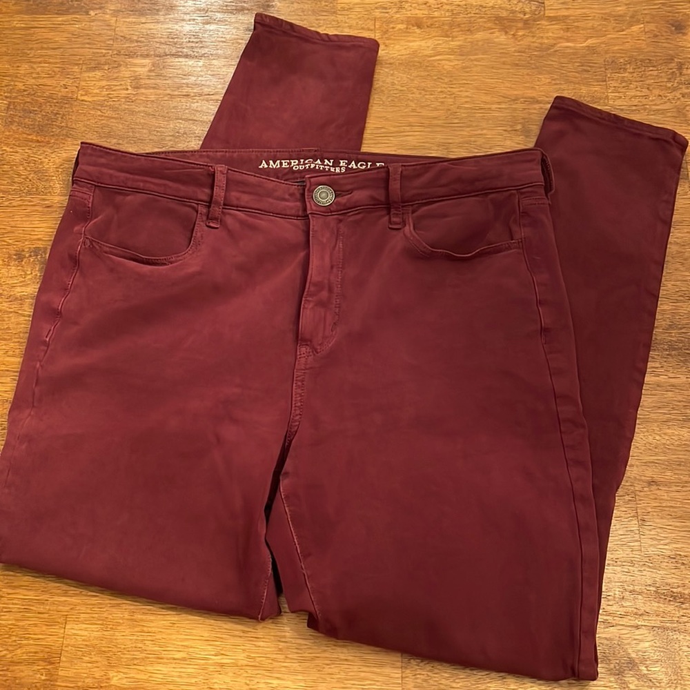 Burgundy Jeggings